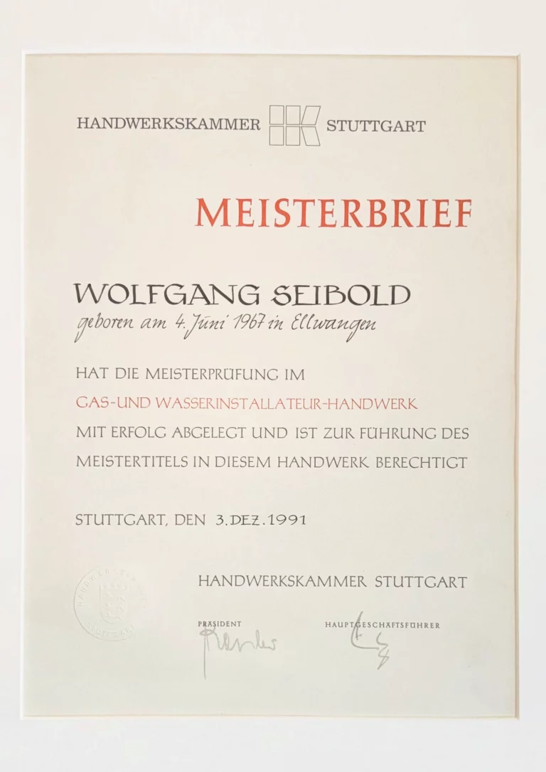 Meisterbrief Wolfgang Seibold 02